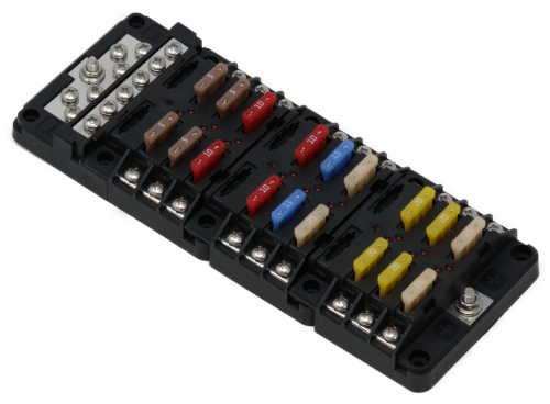 8031b - 8031 - RT Fuse Block, 18 Position with Ground & LED Indication