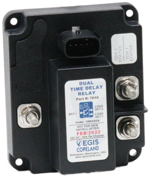 7616b - 7616 - TDR Series Dual Output Time Delay Relay (2x80 A)